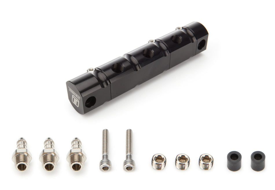 Turbosmart Manifold Fitting - Six 1/8 in NPT Female O-Ring Ports - Black