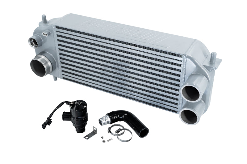 Turbosmart Horizontal Flow Intercooler - 19.5 x 9.5 x 4.5 in Tall Core - 2.75 in Inlets - 3 in Outlet - Recirculating Blow Off Valve - Silver