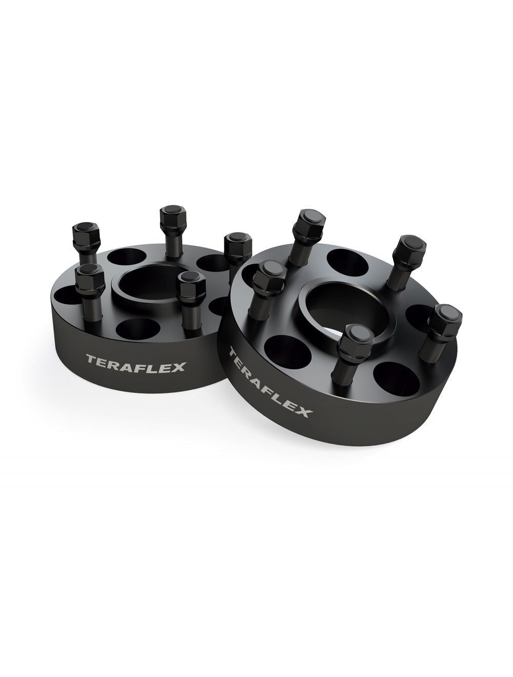 Teraflex 5 x 5 in Wheel Adapter - 14 mm x 1.5 Stud Thread - 1-3/4 in Thick - Black (Pair)