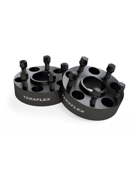 Teraflex 5 x 5 in Wheel Adapter - 14 mm x 1.5 Stud Thread - 1-3/4 in Thick - Black (Pair)