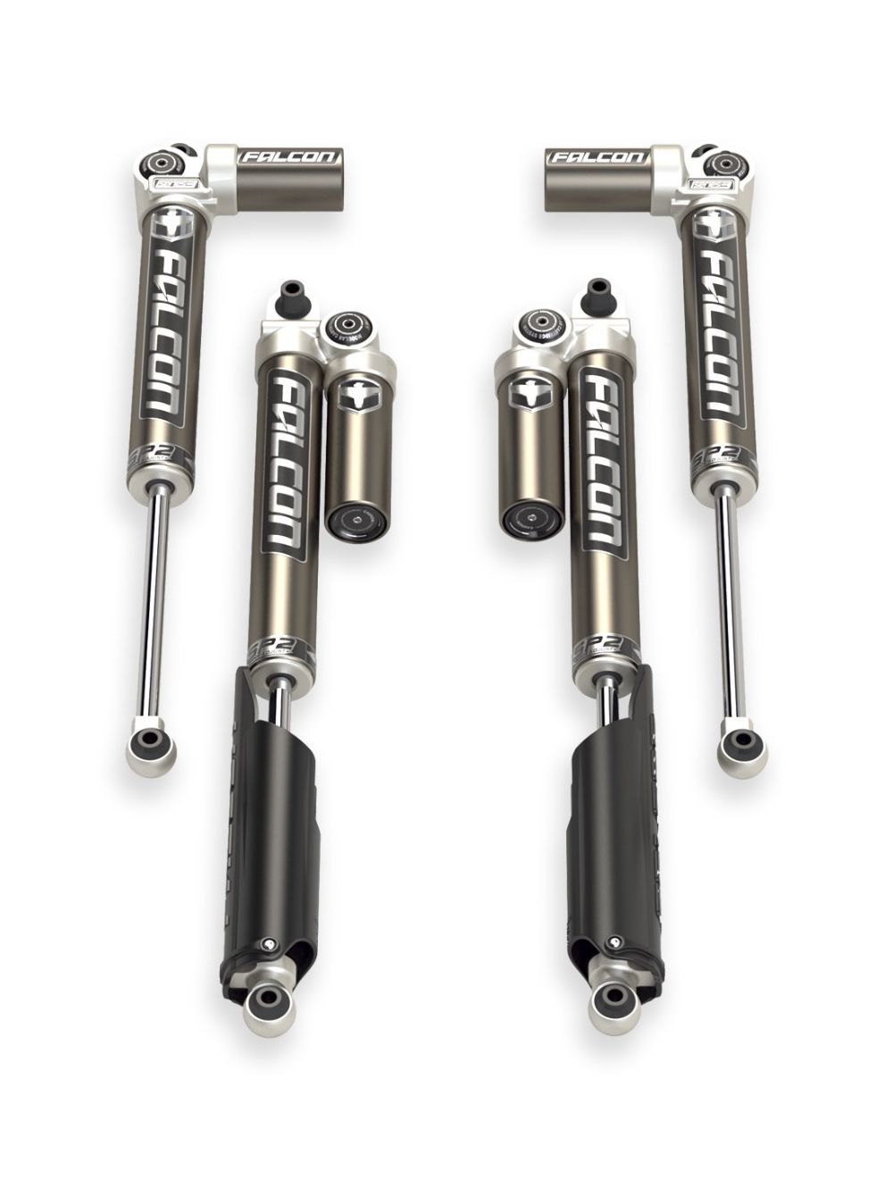 Teraflex Falcon SP2 3.1 Single Adjustable Monotube Aluminum PIggyback Shock Kit - 2.3 in OD - Jeep Wrangler JL 2007-25 11-02-31-400-202