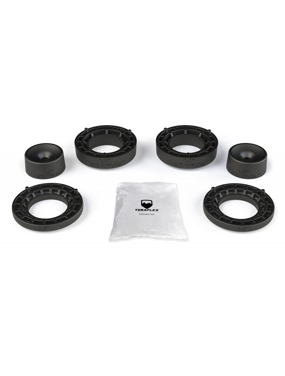 Teraflex 1-1/2 in Lift Suspension Leveling Kit - Polyurethane - Black - Jeep Gladiator JT 2020-25