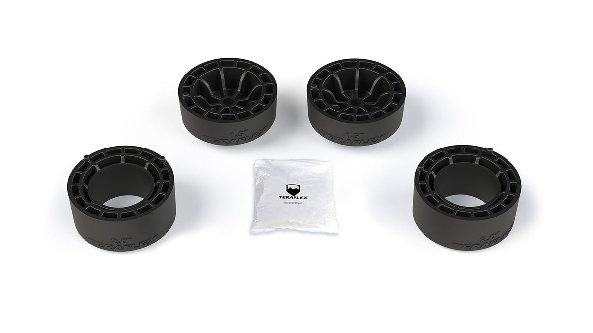 Teraflex 1-1/2 in Lift Suspension Lift Kit - Polyurethane - Black - Jeep Wrangler JL 2007-25