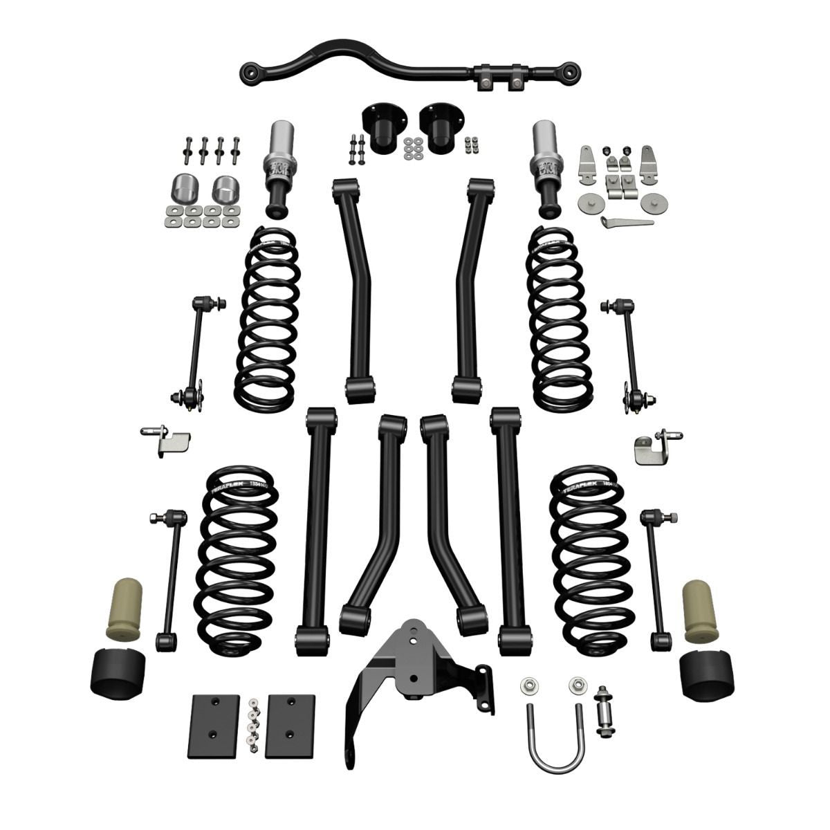 Teraflex 3 in Lift Suspension Lift Kit - Polyurethane - Black - Jeep Wrangler JK 2007-25