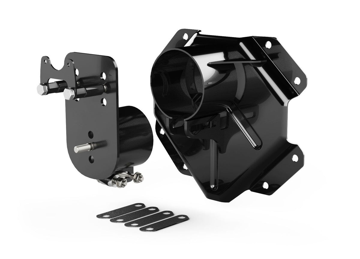 Teraflex Alpha HD Spare Tire Carrier Mount - Tailgate Mount - Black - Jeep Wrangler JK 2007-18 4838130