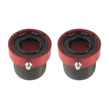 TEN Factory Outer Axle Housing Seal - Bellows - 1.438 in OD - 0.813 in ID - Red - Dana 30 / 44 (Pair)