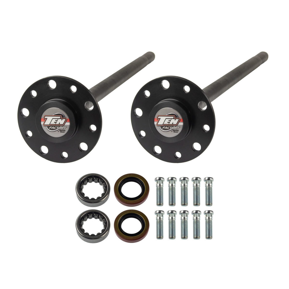 TEN Factory Performance Axle Shaft 29-5/8" Long 28 Spline Carrier 5x 4.75" Bolt Patterns - C-Clip