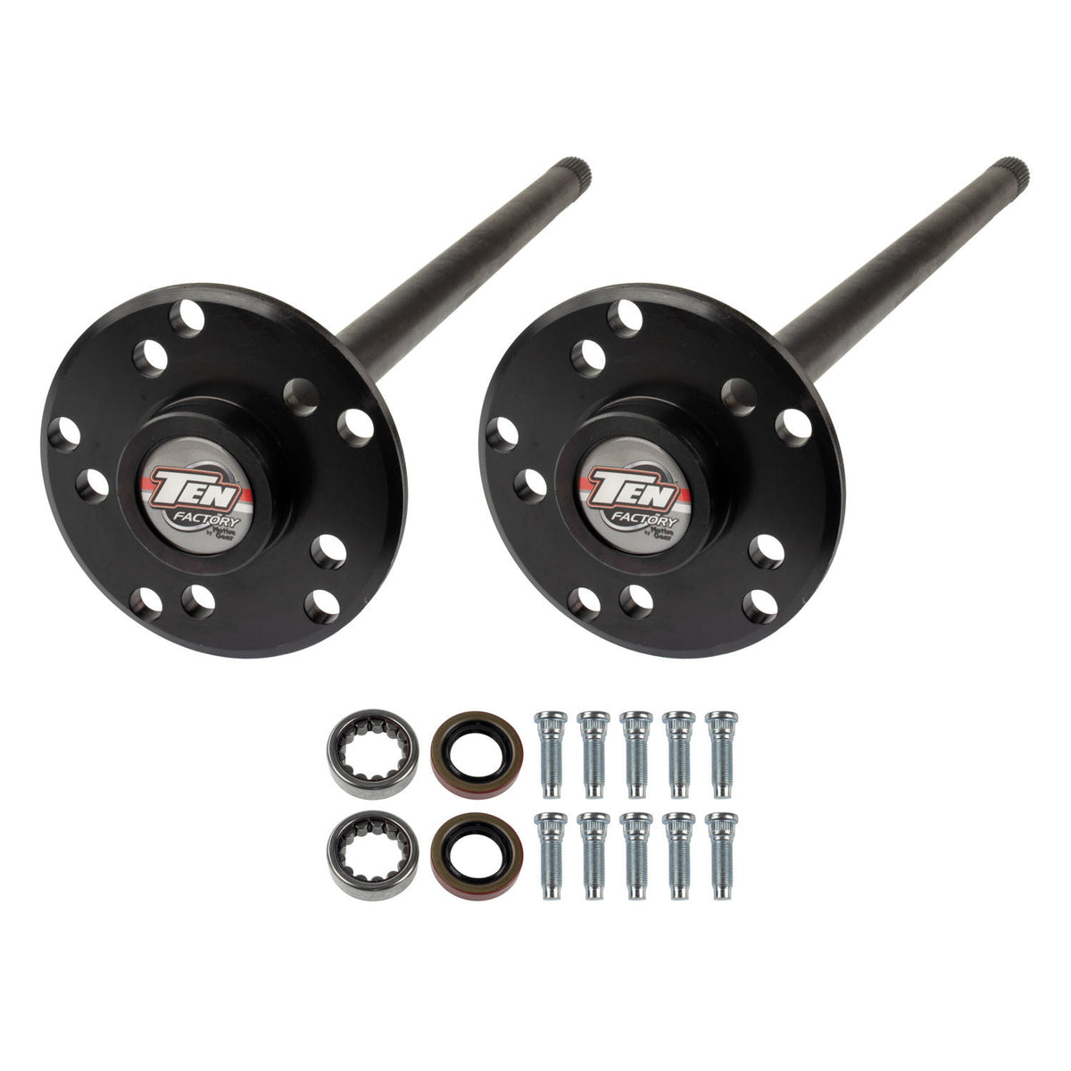 TEN Factory Performance Dana 35 Rear Axle Kit - 30 Spline - Black Oxide - Various Jeep Applications 1989-97