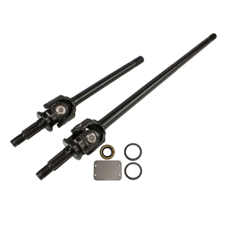 TEN Factory Performance Dana 30 Front Axle Kit - 27 Spline Carrier / Drive Flange - 6.11 in Outer Length - Black Oxide - Jeep Cherokee 1984-92 / Jeep Wrangler YJ 1987-95
