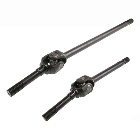 TEN Factory Dana 44 Axle Shaft - 46.07 and 28.44 in Long - 30 Spline - 19 Spline Drive Flange - 9.94 in Outer Length - Black Oxide - GM Fullsize SUV / Truck 1973-78