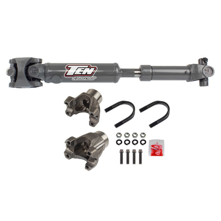 TEN Factory Performance Chromoly Rear Drive Shaft - 1310 U-Joints - Gray - Jeep Wrangler JK 2007-18