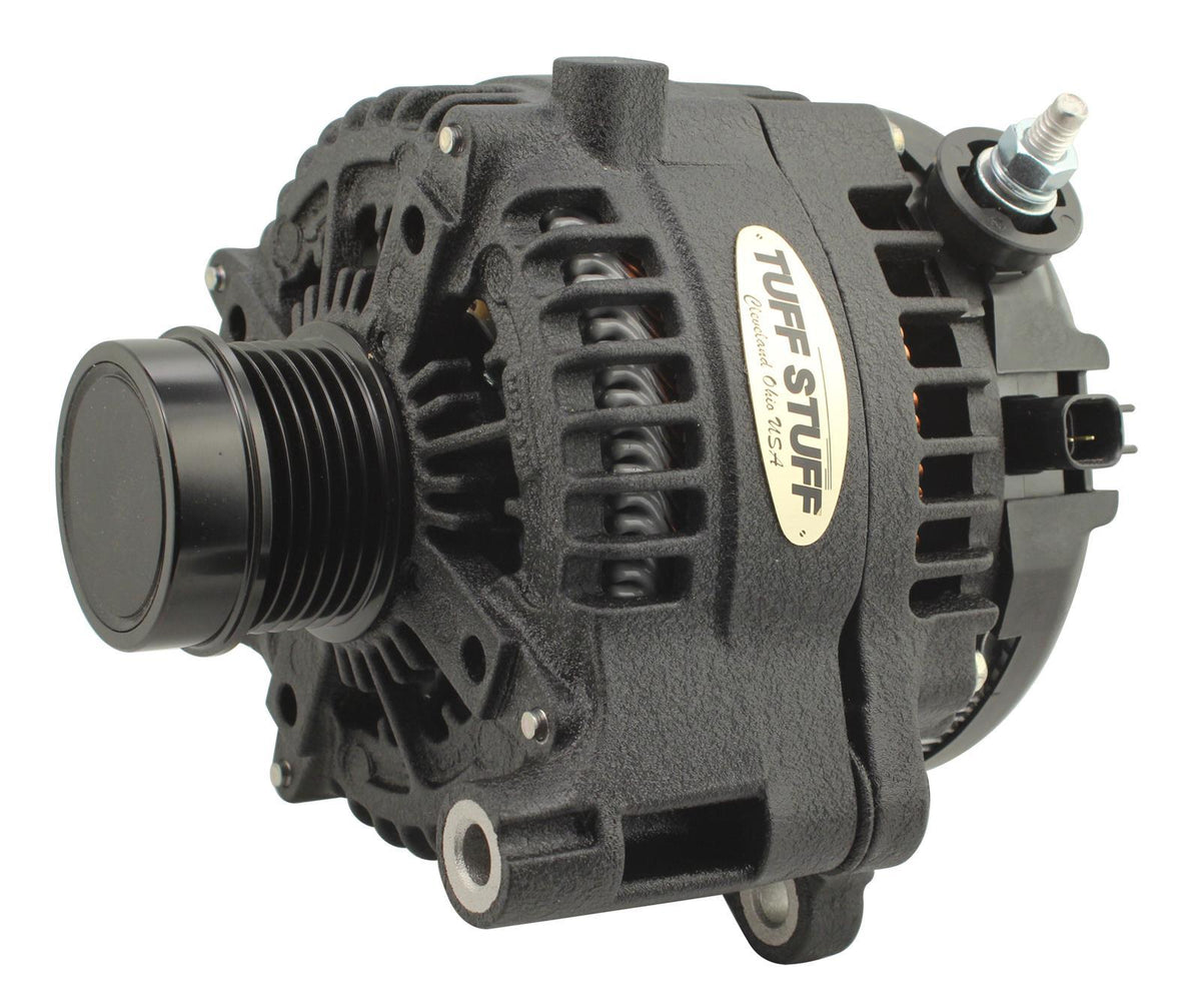 Tuff-Stuff Alternator -12V - 240 amp - 6-Rib Serpentine Pulley - Black - Jeep Gladiator 2020-22 / Wrangler JL / JT 2018-22