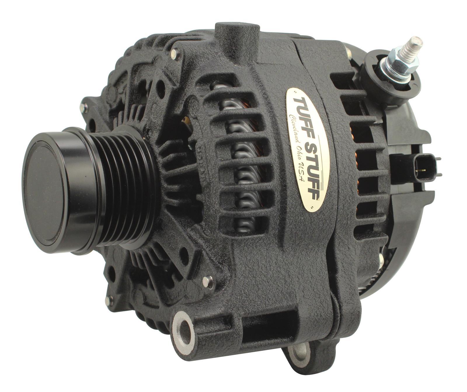 Tuff-Stuff Alternator -12V - 240 amp - 6-Rib Serpentine Pulley - Black - Jeep Gladiator 2020-22 / Wrangler JL / JT 2018-22