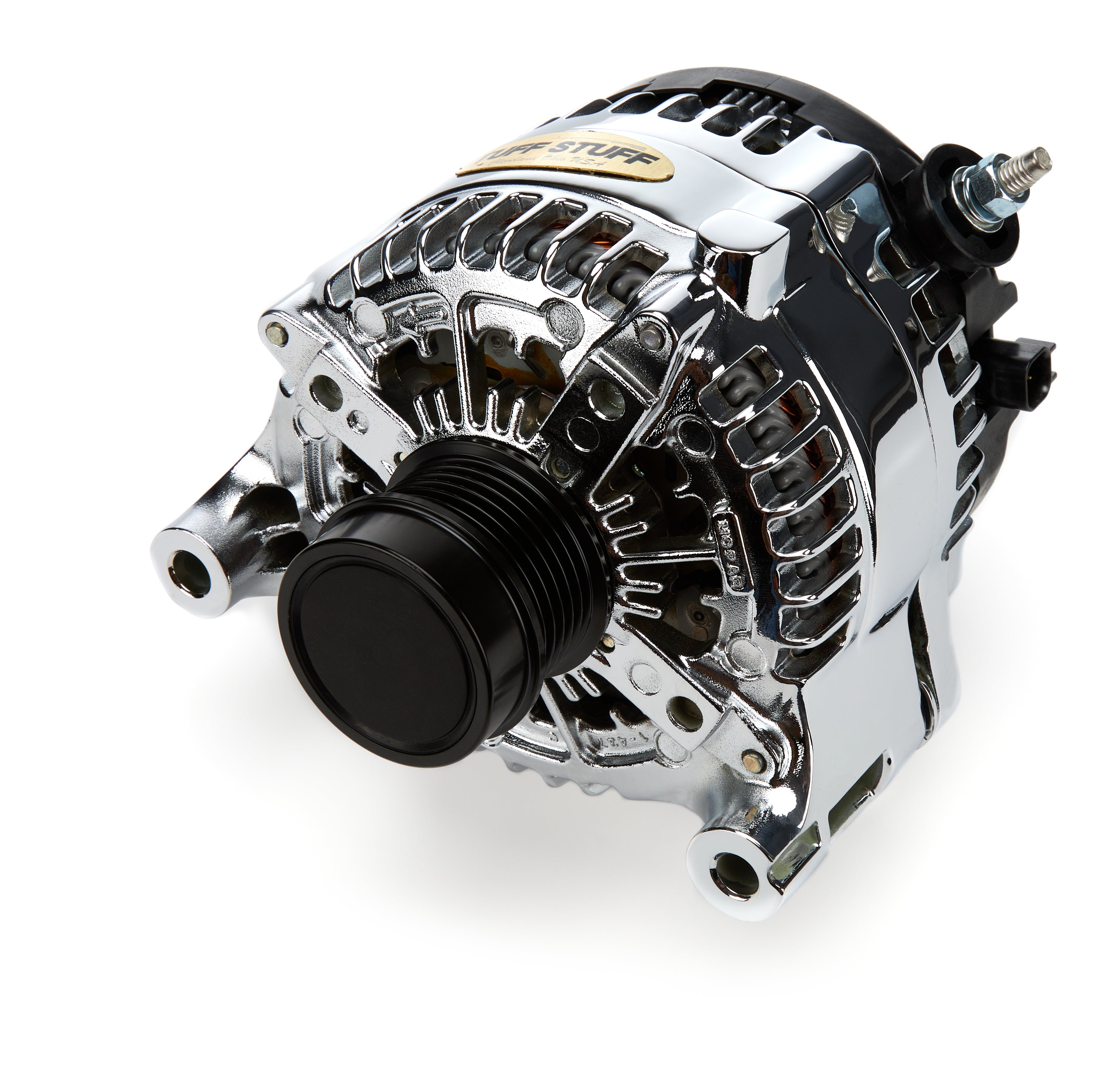 Tuff-Stuff Alternator -12V - 240 amp - 6-Rib Serpentine Pulley - Chrome - Jeep Gladiator 2020-22 / Wrangler JL / JT 2018-22