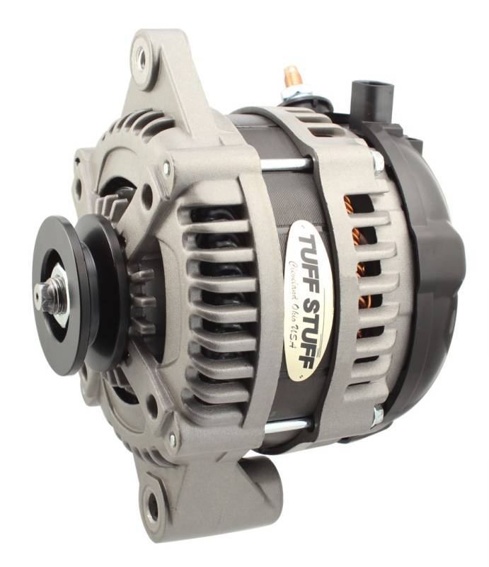 Tuff-Stuff Factory Cast PLUS 1-Wire GM Alternator - Single V-Belt Pulley