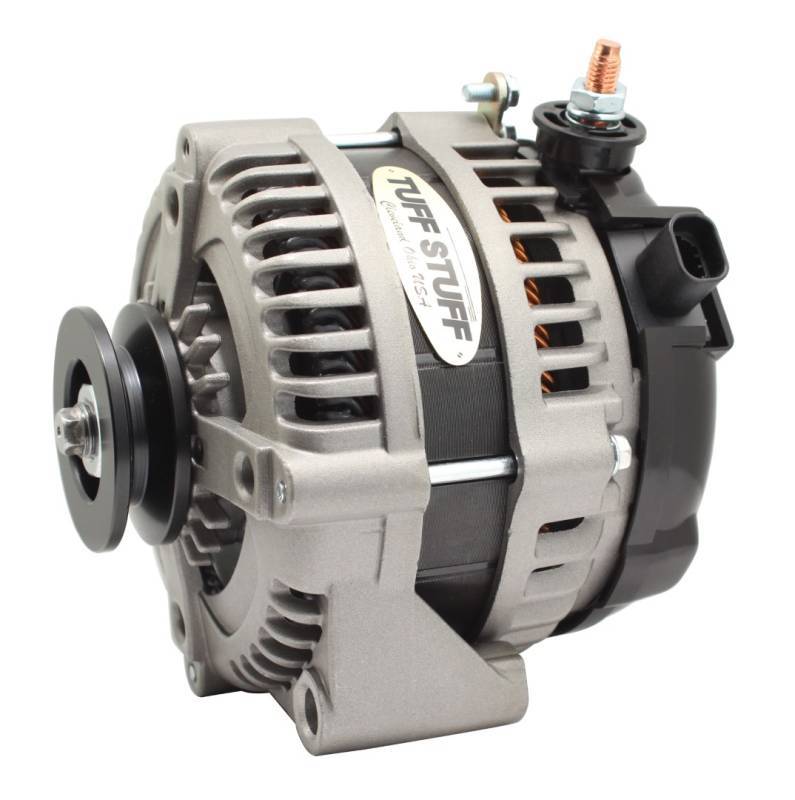 Tuff-Stuff Factory Cast PLUS 1-Wire GM Alternator - Single V-Belt Pulley