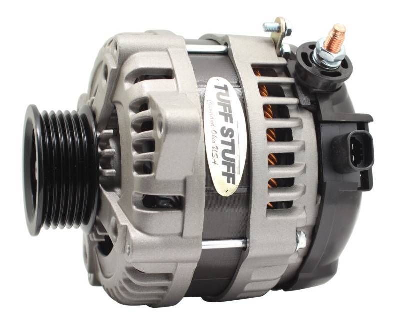 Tuff-Stuff Factory Cast PLUS 1-Wire GM Alternator - 6-Rib Serpentine Pulley
