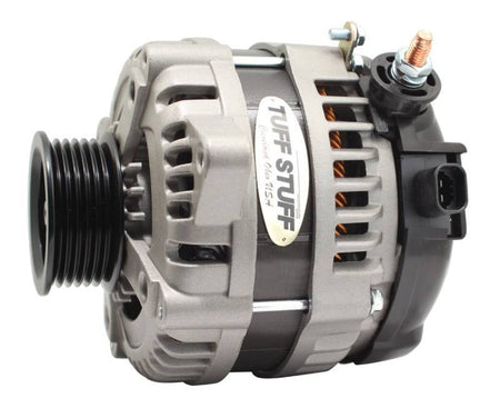 Tuff-Stuff Factory Cast PLUS 1-Wire GM Alternator - 6-Rib Serpentine Pulley
