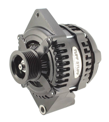 Tuff-Stuff 225 MAX AMP 1-Wire Alternator w/ 6-Rib Serpentine Pulley - Black - Ford