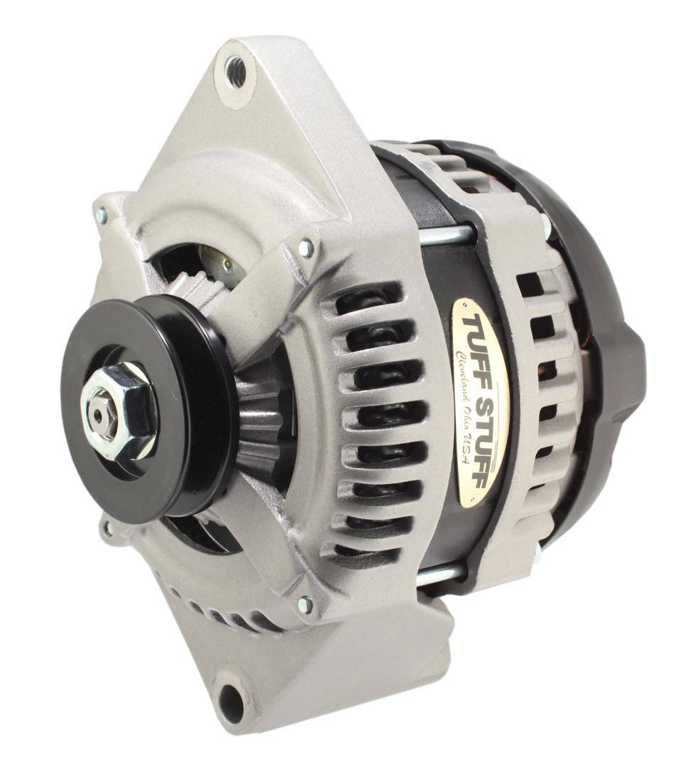 Tuff-Stuff 225 MAX AMP 1-Wire Alternator w/ Single V-Belt Pulley - Ford