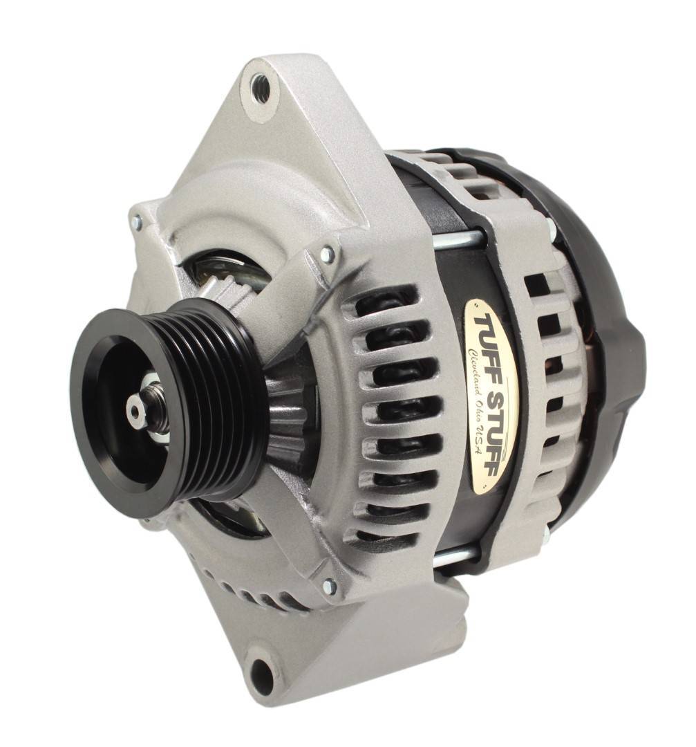 Tuff-Stuff 225 MAX AMP 1-Wire Alternator w/ 6-Rib Serpentine Pulley - Ford