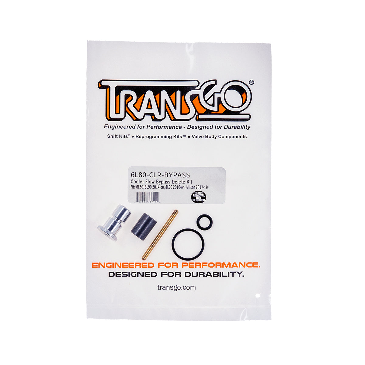 TransGo Automatic Transmission Cooler Flow Bypass Delete Kit - GM 6L80 / 6L90