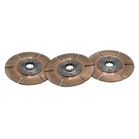Tilton Full Circle 6-Rivet Clutch - 5.5 in Diameter - 1-1/4 in x 29 Spline (Set of 3)