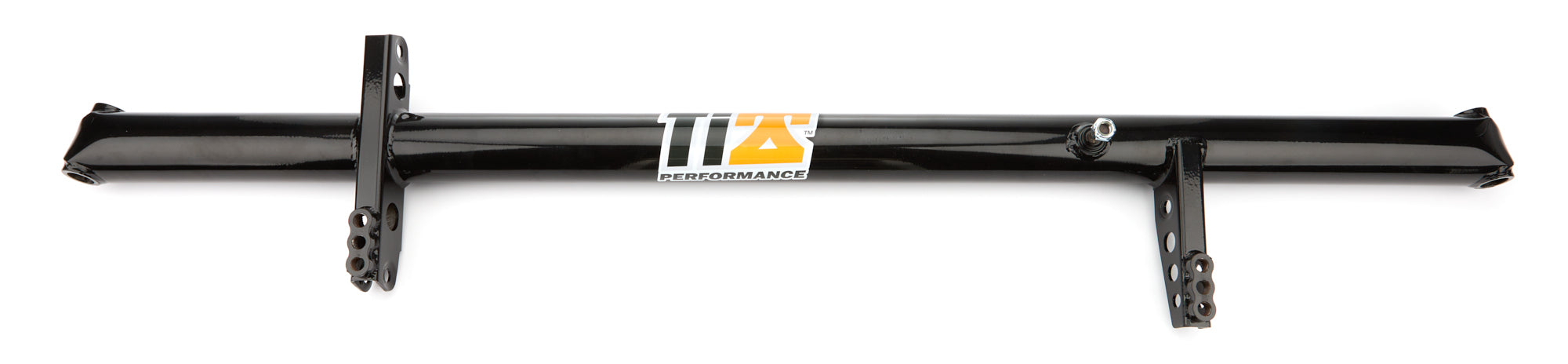 Ti22 Sprint Car Lightweight Front Axle Assembly - 2.5 in OD - 50 in Wide - Adjustable Shock Towers - Black