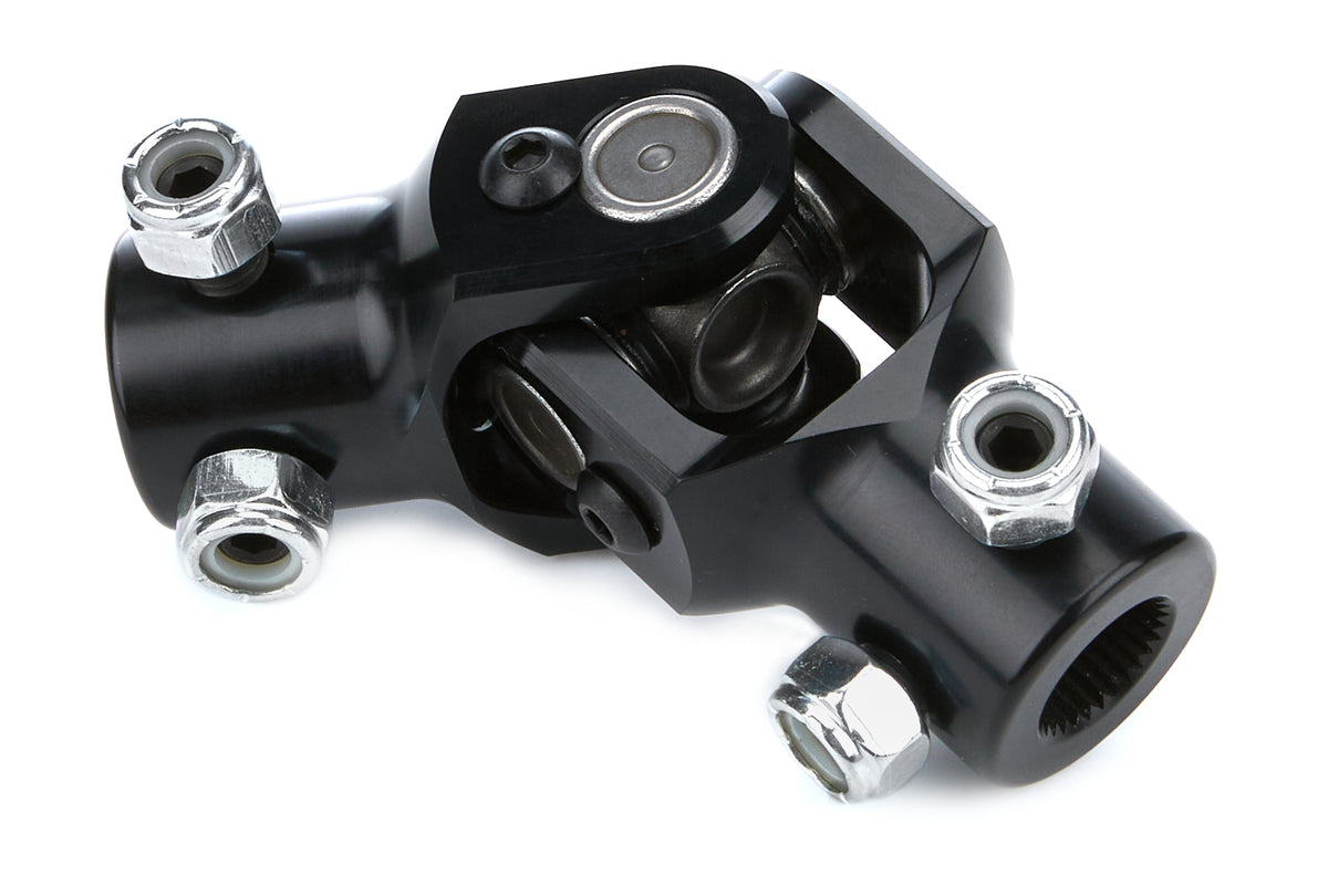 Ti22 29 Spline to 4-Bolt Flange Aluminum Micro Sprint U-Joint Assembly - Black