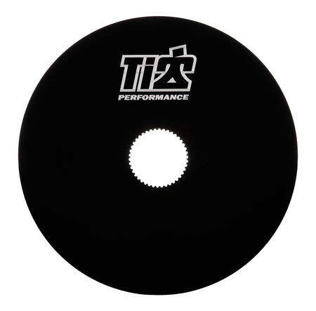 Ti22 Aluminum Splined Inner Mud Cover - Black - 12-3/4 in Wheels
