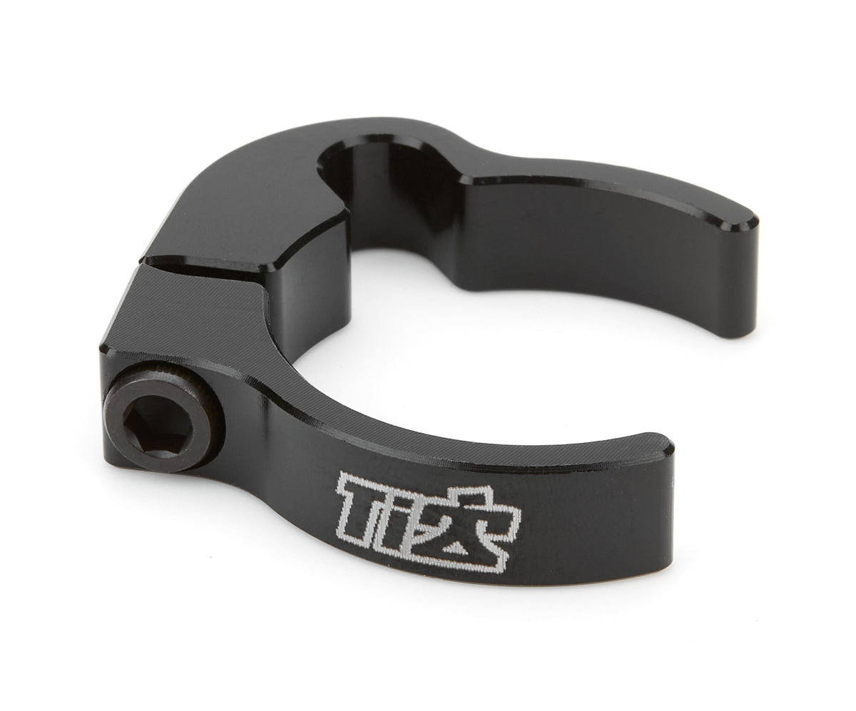 Ti22 2-Piece Aluminum Line Clamp - 1.38 in ID - Black