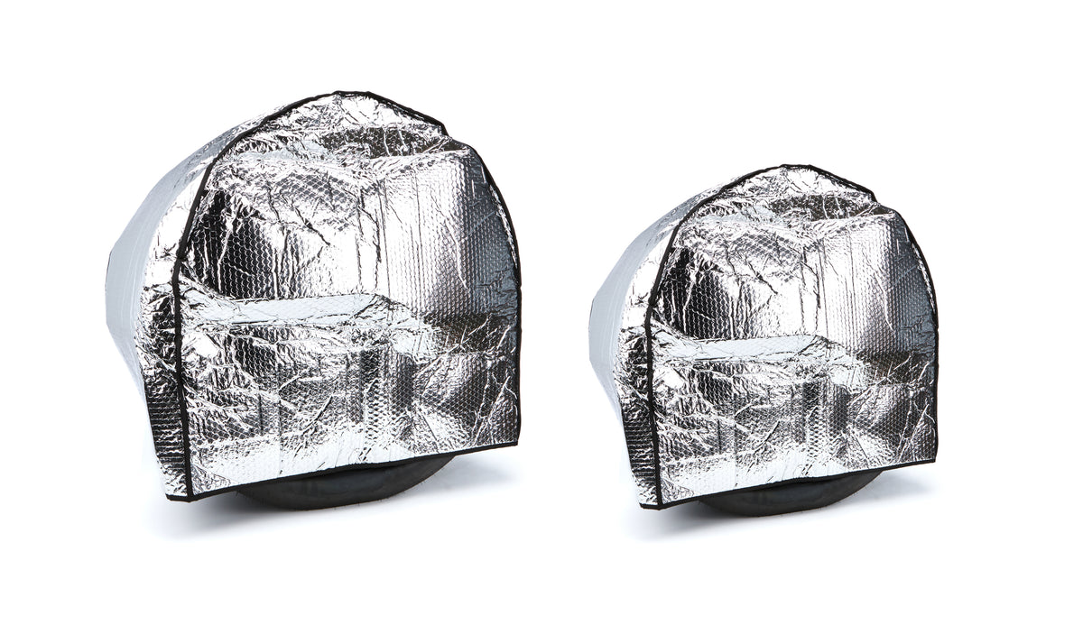 Ti22 Sprint Car Tire Cover Kit - Right / Left Rear - Black / Silver