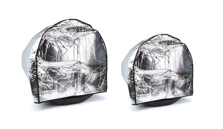 Ti22 Sprint Car Tire Cover Kit - Right / Left Rear - Black / Silver