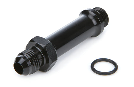 Ti22 Straight 6 AN Male to 6 AN Male O-Ring 3 in Long Fitting - Black