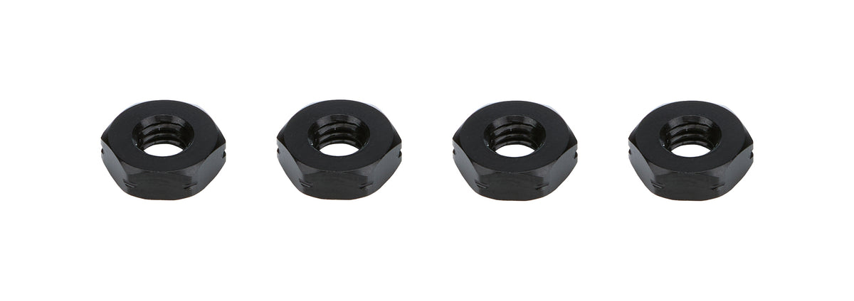 Ti22 10-32 in Left Hand Thread Jam Nut - Black (Set of 4)