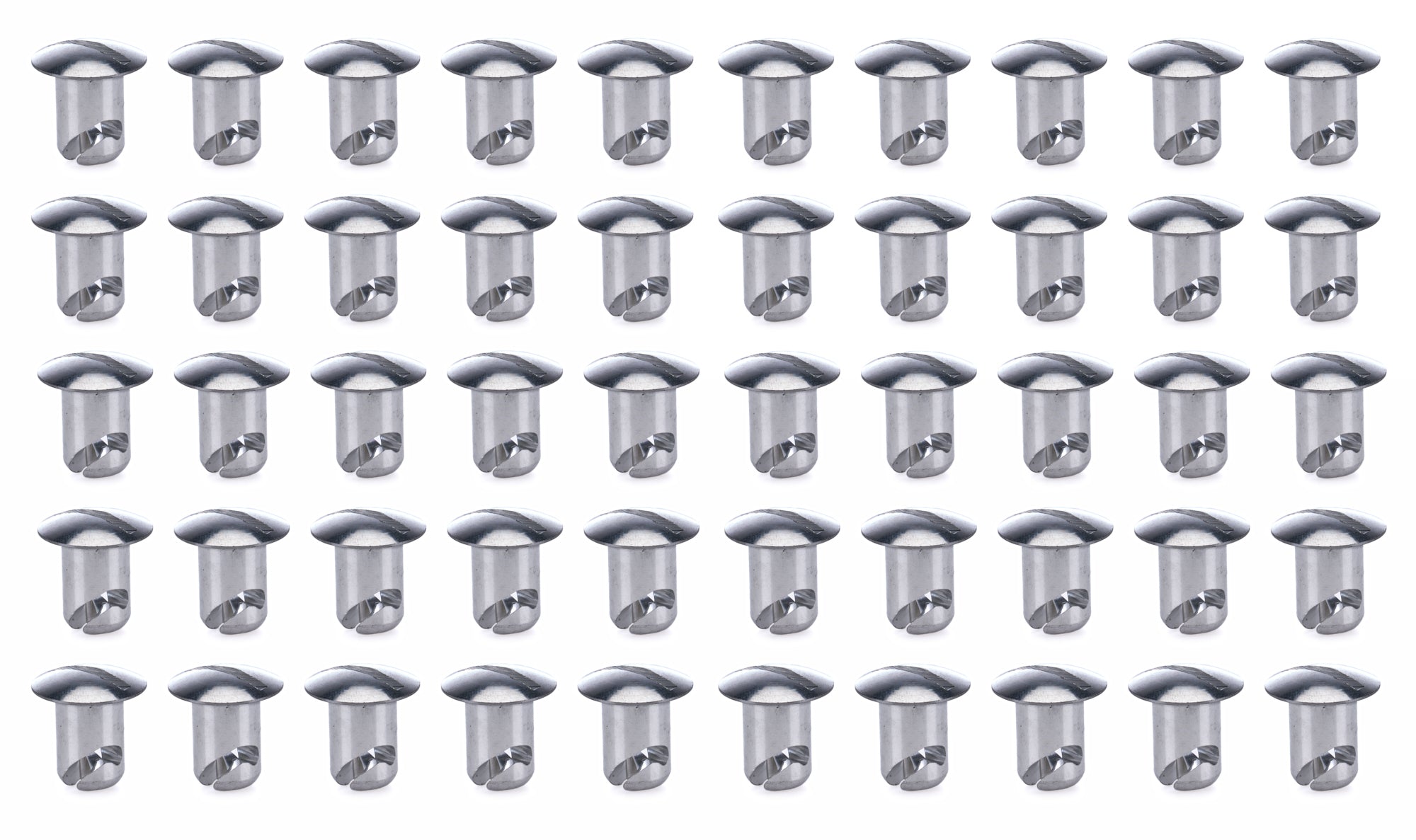Ti22 Oval Head Aluminum Quick Turn Fastener - Slotted - 7/16 x 0.450 in Body (Set of 50)