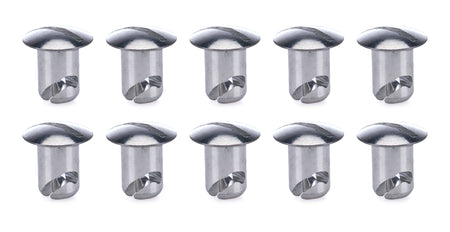 Ti22 Oval Head Aluminum Quick Turn Fastener - Slotted - 7/16 x 0.450 in Body (Set of 10)