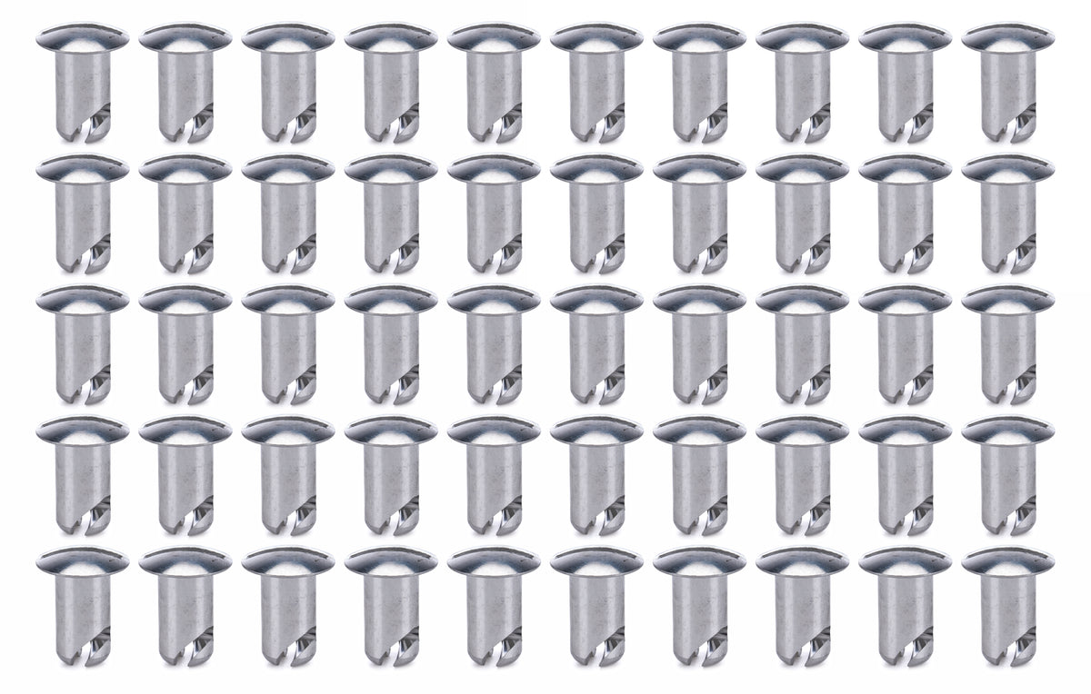 Ti22 Oval Head Aluminum Quick Turn Fastener - Slotted - 7/16 x 0.600 in Body (Set of 50)