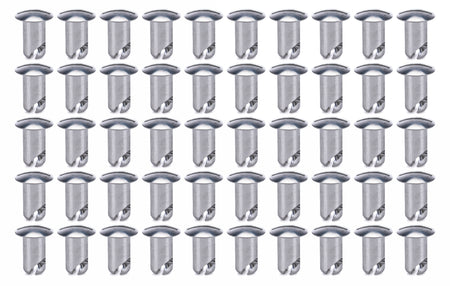 Ti22 Oval Head Aluminum Quick Turn Fastener - Slotted - 7/16 x 0.600 in Body (Set of 50)