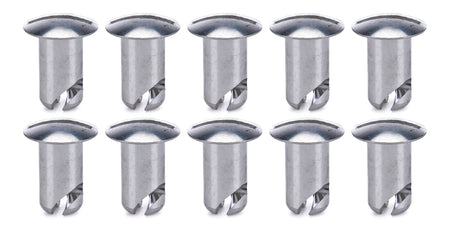 Ti22 Oval Head Aluminum Quick Turn Fastener - Slotted - 7/16 x 0.600 in Body (Set of 10)