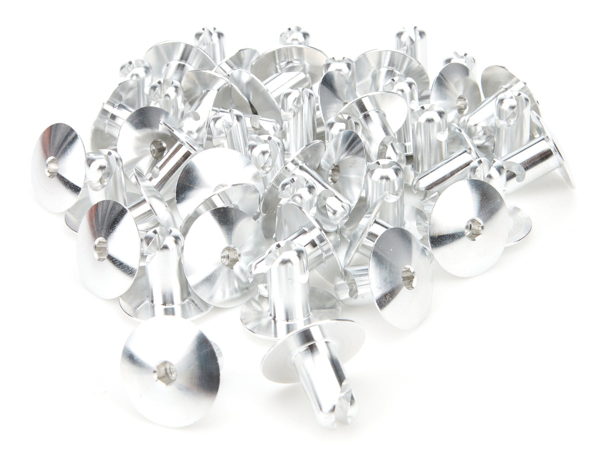 Ti22 Aluminum Allen Head Quick Turn Fastener - Oversized Oval Head - 7/16 x 0.5 in Body (Set of 50)