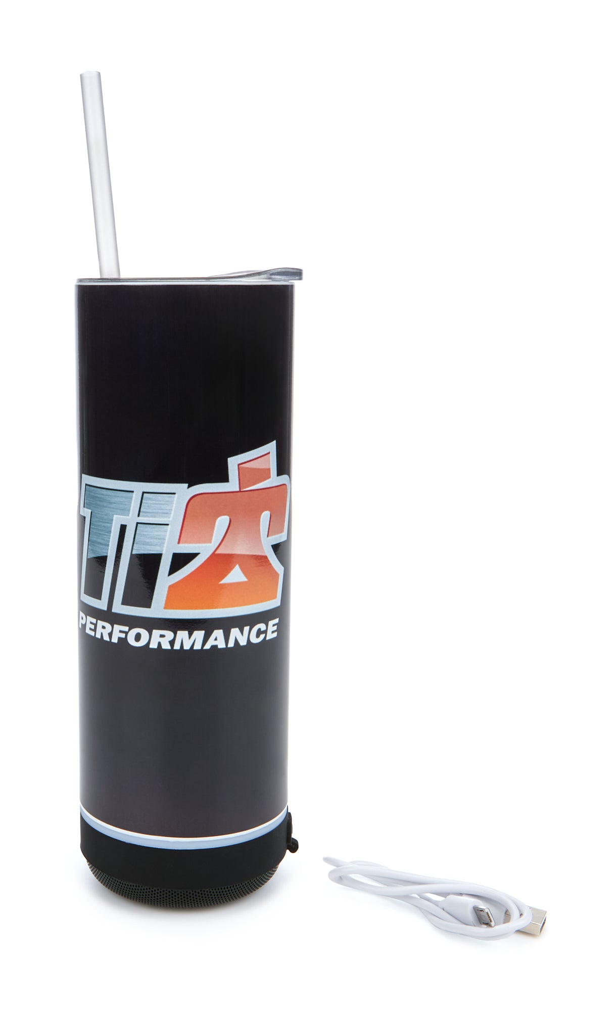 Ti22 Stainless Speaker Tumbler - 20 oz. - Built-In Speaker - Ti22 Logo