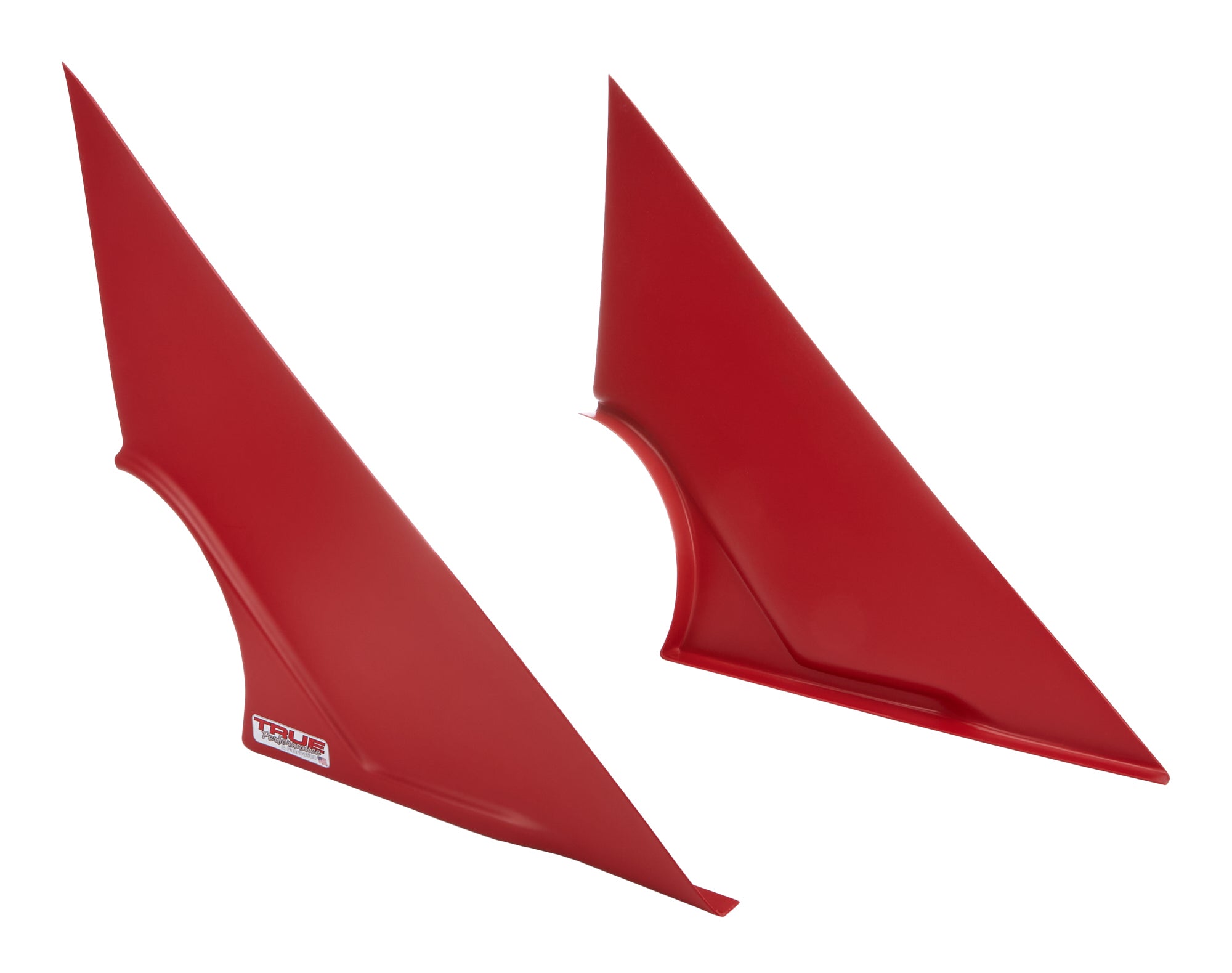 True Force Left Side / Right Side Plastic Mini Wedge Fender - Red