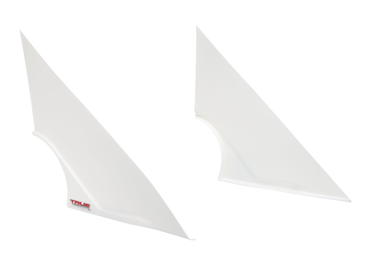 True Force Left Side / Right Side Plastic Mini Wedge Fender - White
