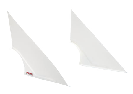 True Force Left Side / Right Side Plastic Mini Wedge Fender - White