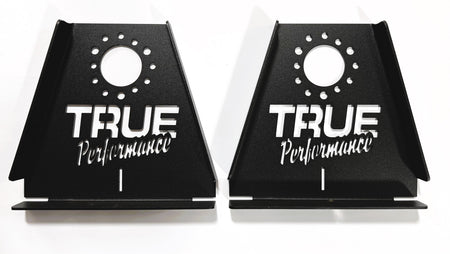 True Force Steel Toe-In Plates - Black - Mini Wedge / Go-Kart / Racing Lawn Mower (Pair)