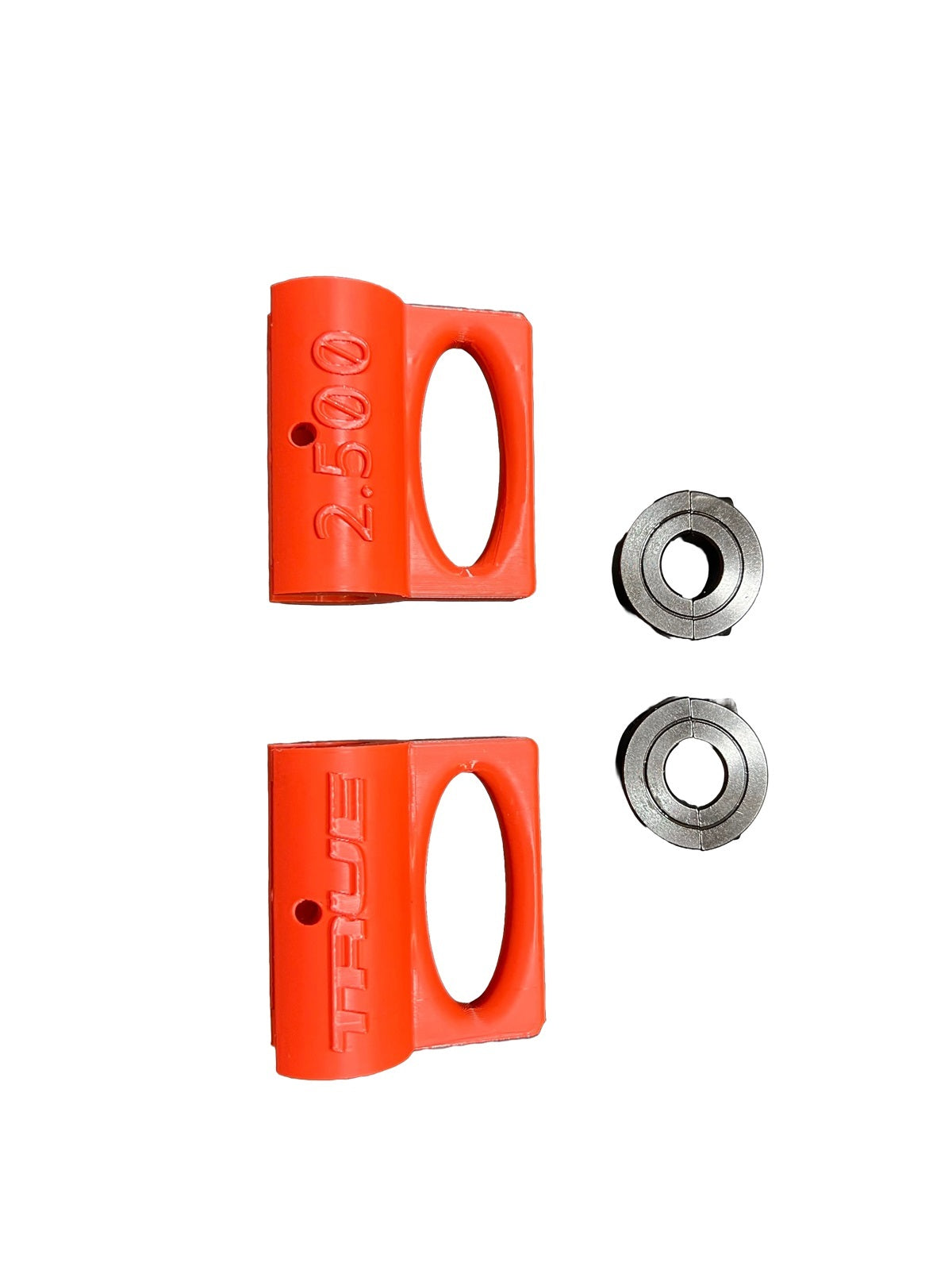 True Force Steering Rack Lock Kit - 9/16 in ID - Clamp-On - 2.5 in Long - Orange - Sweet Manufacturing Steering Racks