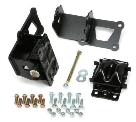 Trans-Dapt Motor Mount Adapter - Black - GM LS-Series - GM F-Body 1975-81