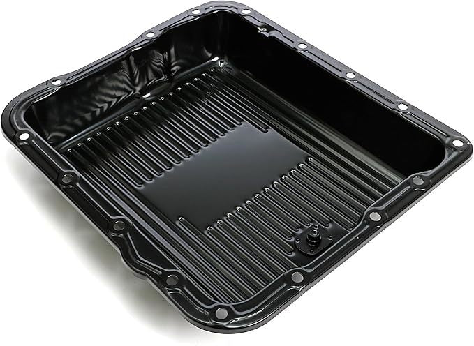 Trans-Dapt Transmission Pan - Stock Pump - Ribbed - Black - 4L60E / 700R4