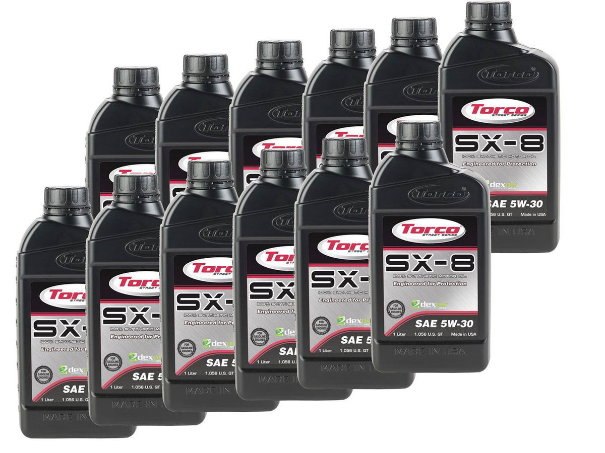 Torco SX-8 5W30 Dexos1 Synthetic Motor Oil - 1 L Bottle (Case of 12)